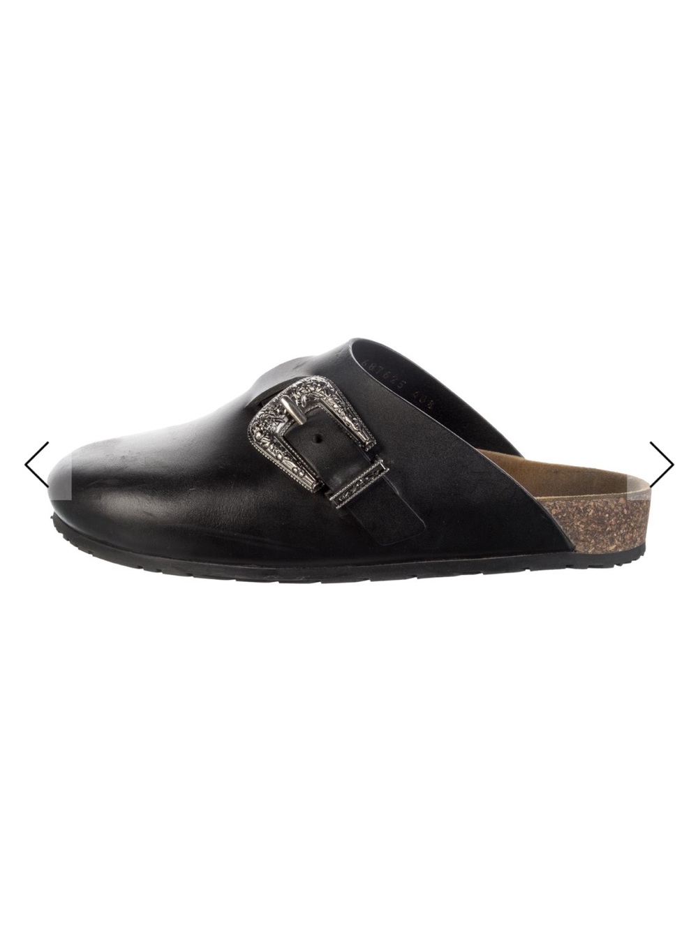 SAINT LAURENT Jimmy Clog Mules in Nero